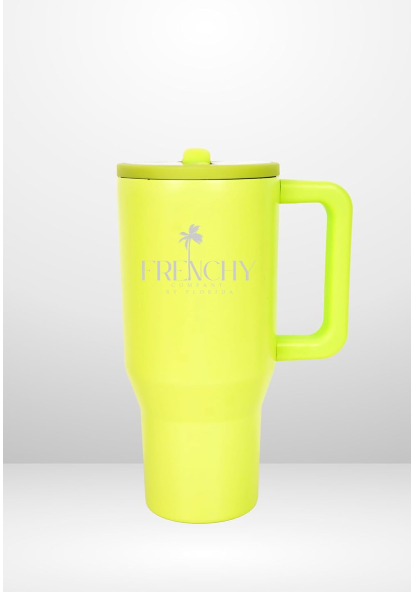 Gourde Mug isotherme Etanche avec Paille rétractable de 887 ml, Froid et Chaud Pendant plusieurs heures - Thermos Lavable au Lave-Vaisselle -...