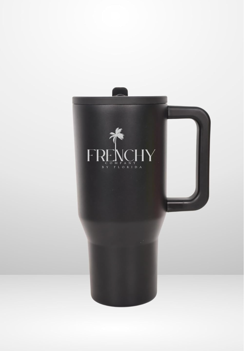 Gourde Mug isotherme Etanche avec Paille rétractable de 887 ml, Froid et Chaud Pendant plusieurs heures - Thermos Lavable au Lave-Vaisselle -...